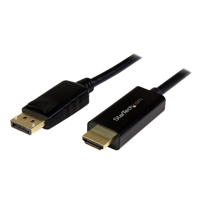 STARTECH.COM Câble adaptateur DisplayPort vers HDMI de 1 m - M / M - 4K - Noir
