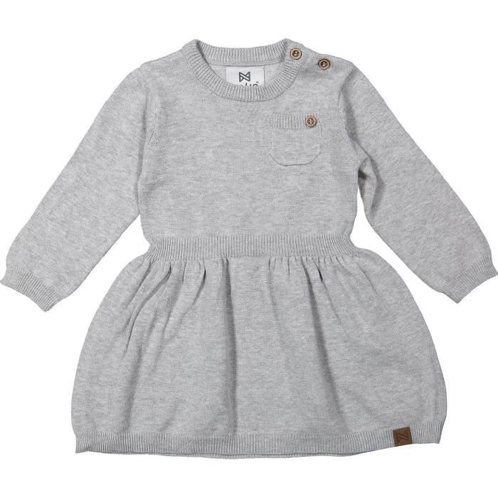 KOKO NOKO Robe Pull Gris Enfant Fille