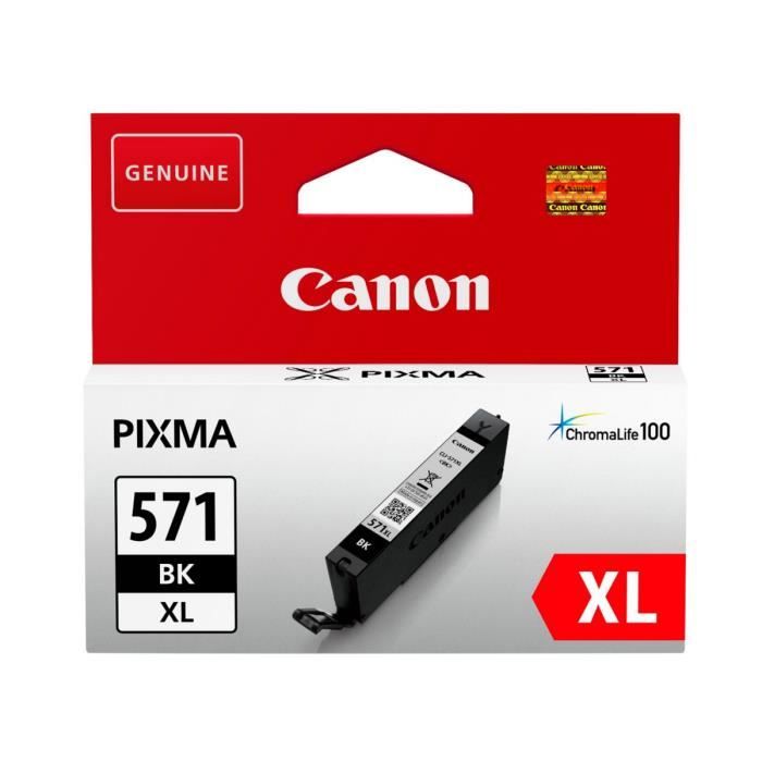 CANON Cartouche d'encre à Haut rendement CLI-571XL BK- Noir photo