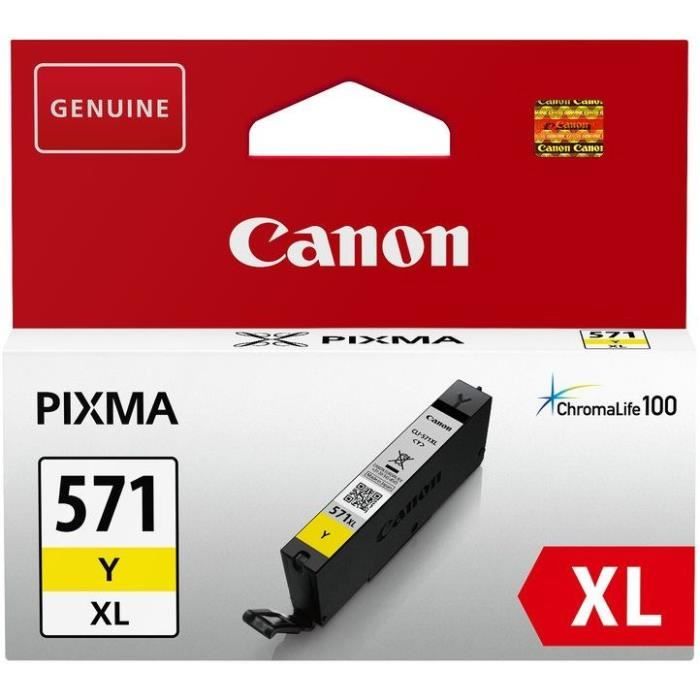 CANON Cartouche d'encre à Haut rendement CLI-571XL Y - Jaune