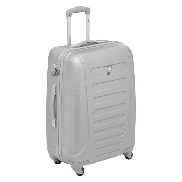 SELECTION DELSEY Valise trolley New Arrow à 4 roues - 72 x 52 x 30 cm - Argent