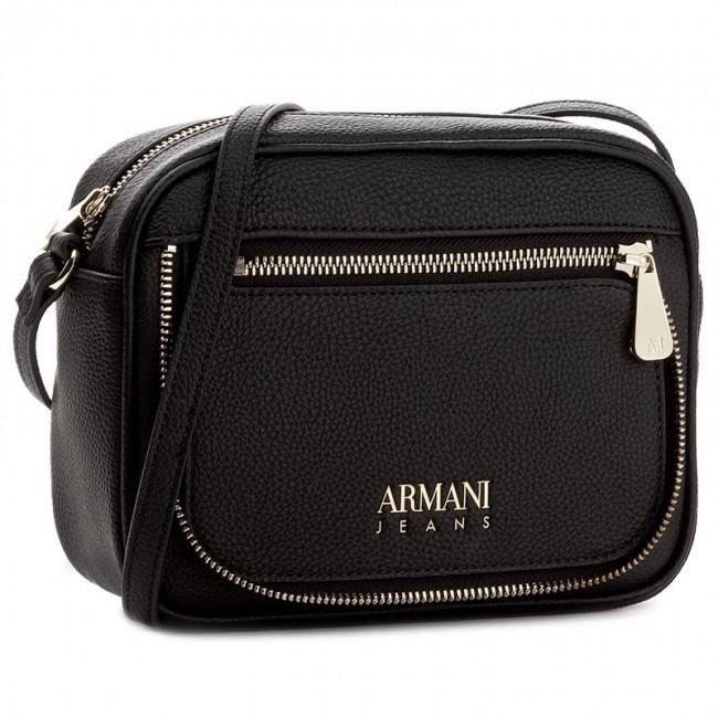 ARMANI JEANS - Sac à Main Noir en Similicuir Grainé - Femme