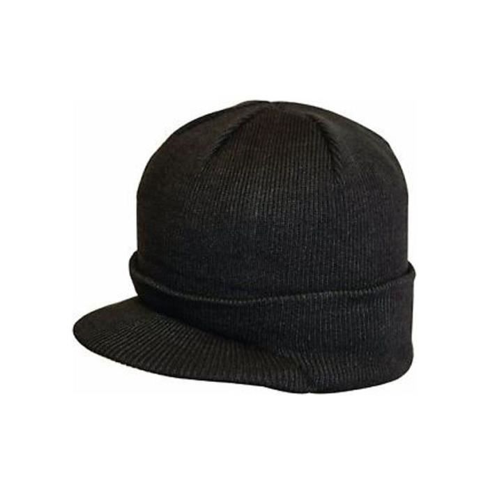 HIGHLANDER Bonnet Visière Noir