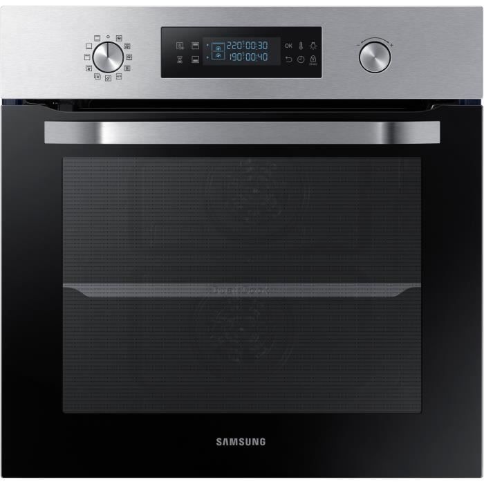 SAMSUNG NV66M3571BS - Four électrique encastrable - Chaleur pulsée - 66L - Pyrolyse - A - Inox