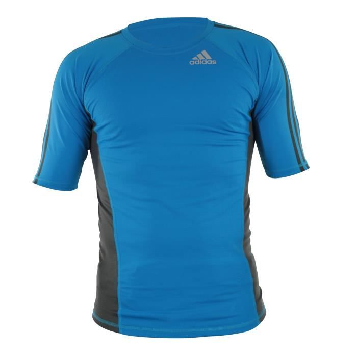 ADIDAS PERFORMANCE Rashguard 1 Gris et Bleu