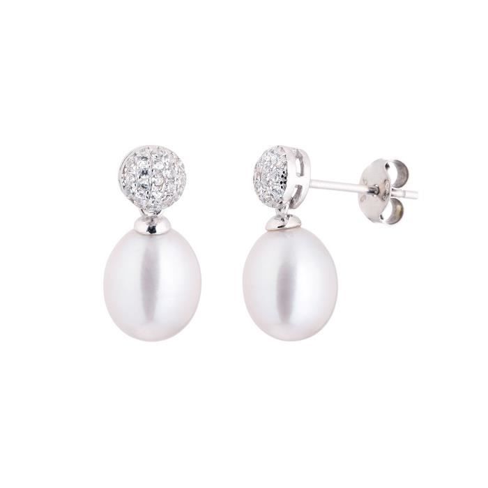 NACRE DE PERLE - Boucles D'Oreilles \