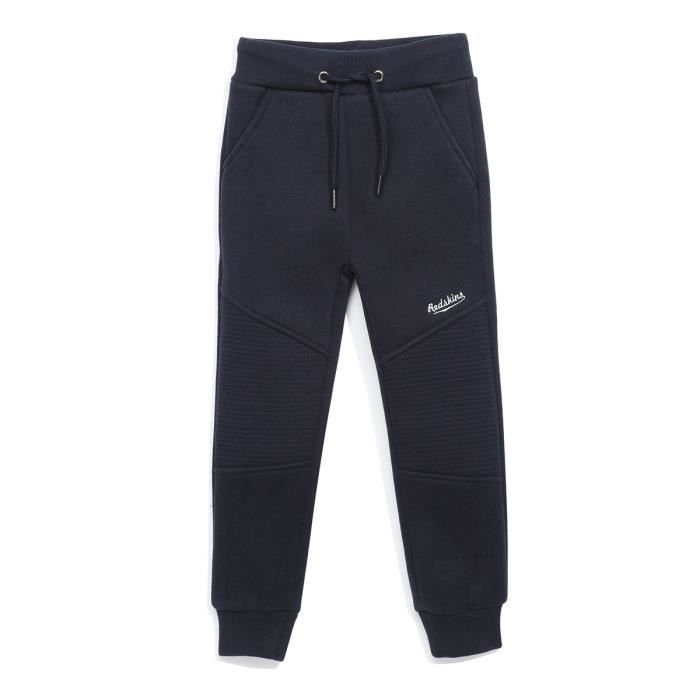 REDSKINS - Pantalon de Jogging Bleu Marine En Molleton - Enfant Garçon