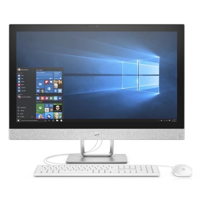 HP PC Pavilion tout-en-un HP27R051NF – 27” – 4 Go de RAM – Windows 10 – Intel Core i5-7400T - AMD Radeon 530–Stockage 1 To+128 SSD
