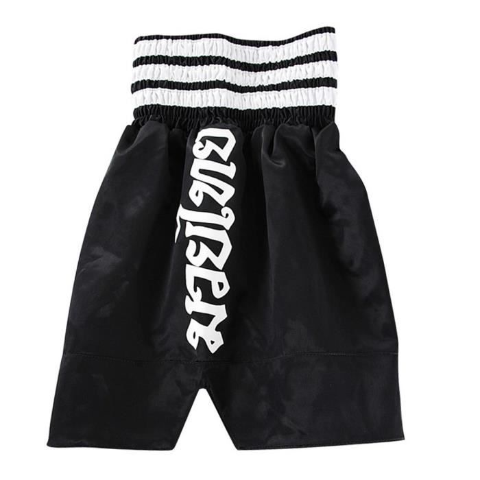 ADIDAS PERFORMANCE Short Boxe Thai Noir et Blanc