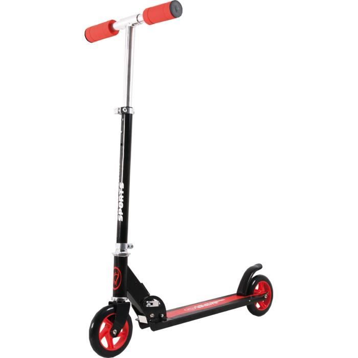CALIFORNIA SPORTS Trottinette Pliable Noir et rouge