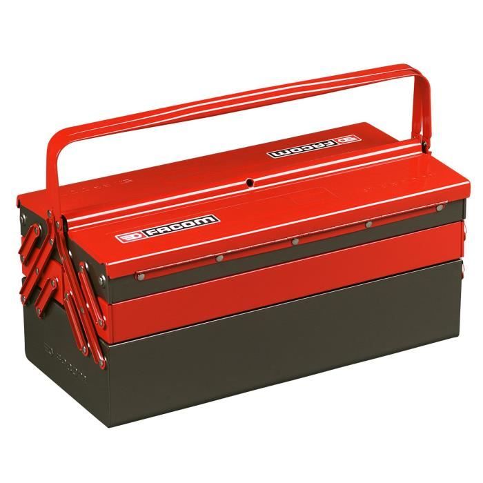 FACOM Boîte à outils vide en métal 5 compartiments