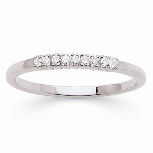 MONTE CARLO STAR Alliance Or Blanc 750° et Diamants 0.10 ct Femme