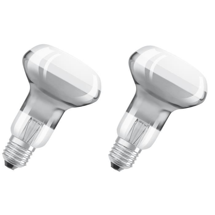 OSRAM Lot de 2 Ampoules Spot LED R63 E27 4,5 W équivalent à 33 W blanc chaud dimmable