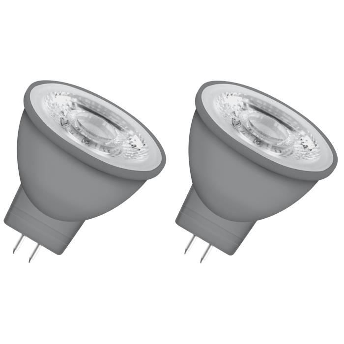 OSRAM Lot de 2 Ampoules spot LED MR11 GU4 2,9 W équivalent à 20 W blanc chaud