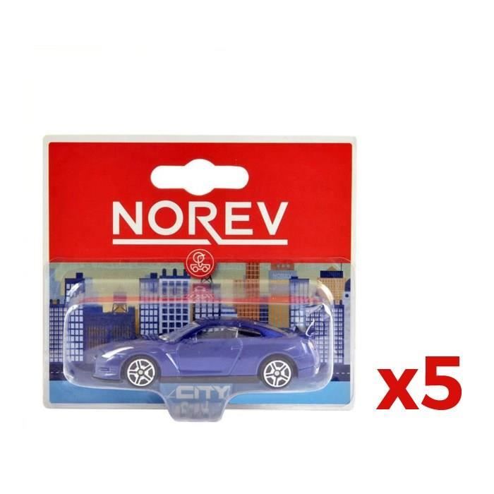 NOREV Pack 5 voitures miniature en métal (modèle aléatoire)