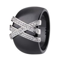 BAGUE - ANNEAU CERALUXE Bague Argent 925° Céramique et Oxydes de BAGUE - ANNEAU CERALUXE Bague Argent 925° Céramique et Oxydes de