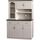 HARDY Buffet de cuisine L 120 cm - Blanc