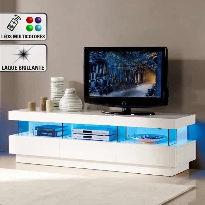 meuble tv avec lumiere led