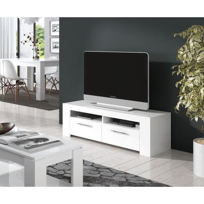 meuble tv 120 cm blanc