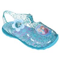 SANDALE - NU-PIEDS LA REINE DES NEIGES Sandales de Plage Bleu Imprimé SANDALE - NU-PIEDS LA REINE DES NEIGES Sandales de Plage Bleu Imprimé