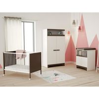 CHAMBRE COMPLÈTE BÉBÉ FANNY Chambre Bébé Complète 3 pièces : Lit + Armoi CHAMBRE COMPLÈTE BÉBÉ FANNY Chambre Bébé Complète 3 pièces : Lit + Armoi