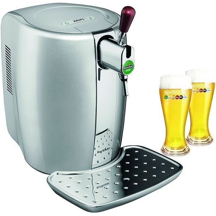 krups yy2931fd machine à bière beertender - argent + coffret 2