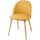 Chaise jaune moutarde