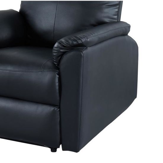 Fauteuil De X Cm Pu L 100 P Max Relaxation Simili Noir Classique 93 HWDIe29EY