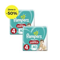 COUCHE Pampers BabyDry Pants T4 8 à 15kg, 2x40, 80 couche COUCHE Pampers BabyDry Pants T4 8 à 15kg, 2x40, 80 couche