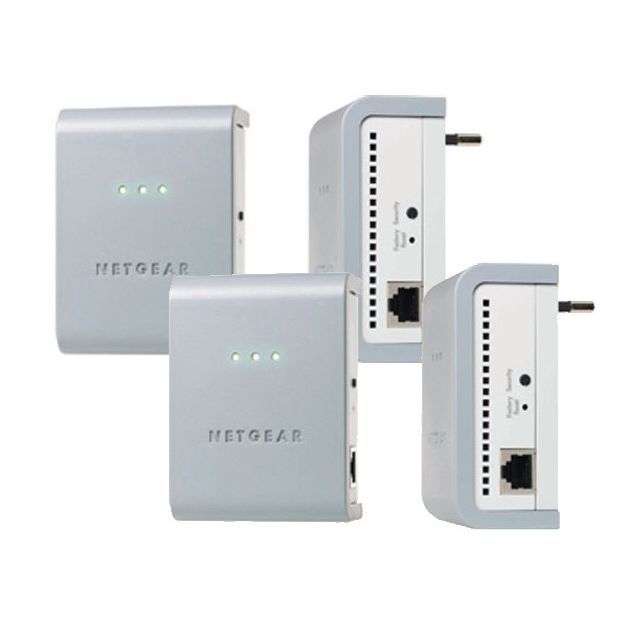 COURANT PORTEUR   CPL Netgear Kit de 4 adaptateurs CPL XAVB101 HD 200