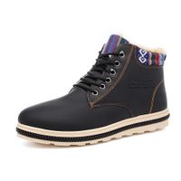 BOTTINE HODMEXI® Chaud Martin Cuir Chaussures Bottes Homme BOTTINE HODMEXI® Chaud Martin Cuir Chaussures Bottes Homme