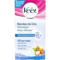 CIRE D'ÉPILATION VEET 40 Bandes de cire froides CIRE D'ÉPILATION VEET 40 Bandes de cire froides