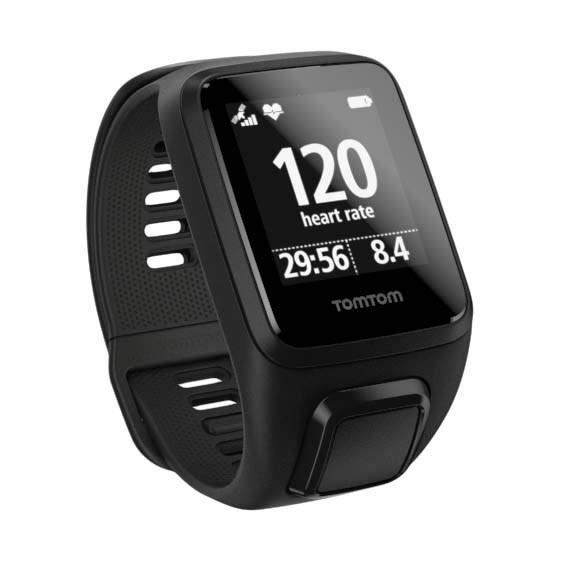 TOMTOM Montre connectée Spark 3 Cardio - Bracelet Large - Noir