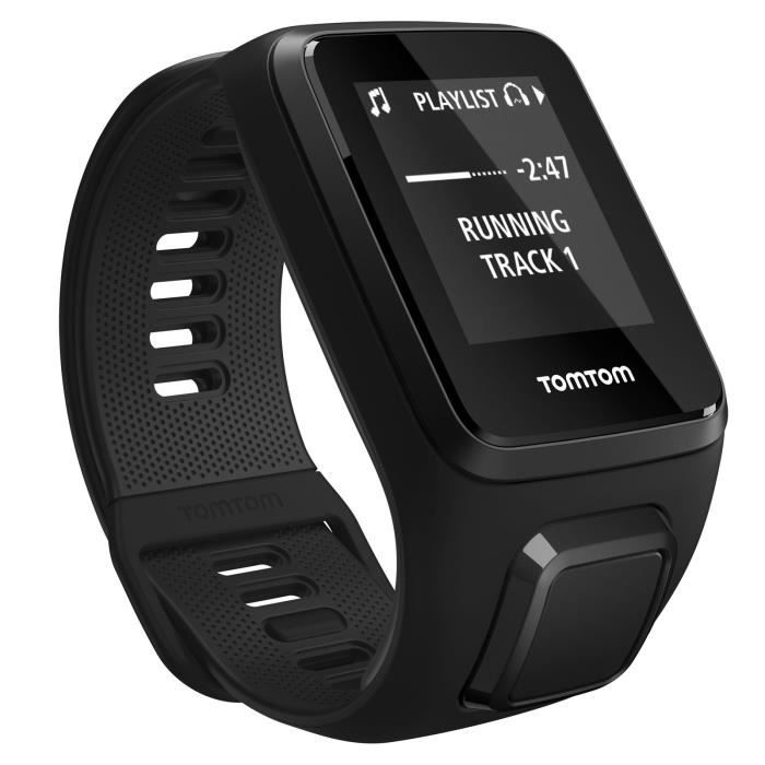 TOMTOM Montre connectée Spark 3 Cardio Music - Bracelet Large - Noir