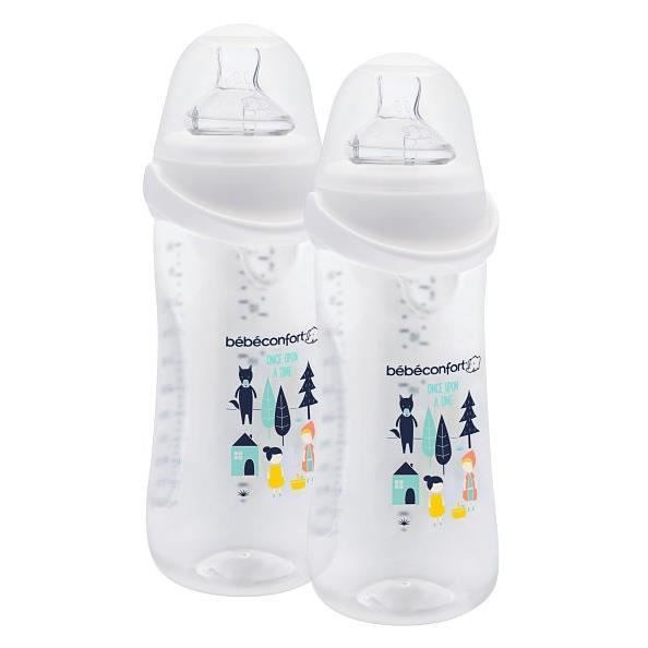 BEBE CONFORT Lot de 2 Biberons Perfect Sense 360ml - Edition Limitée Once Upon A Time