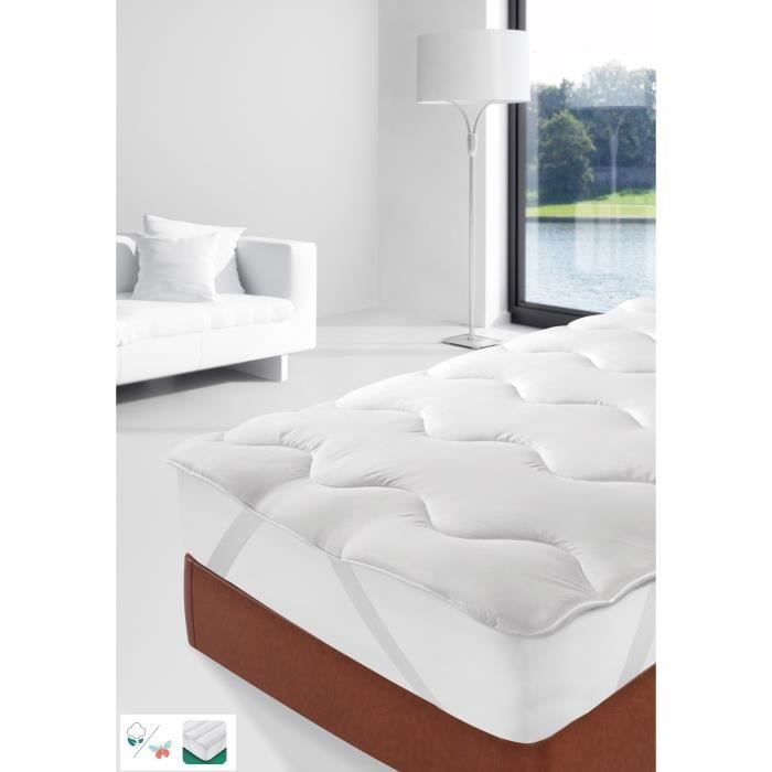 STIPI Protège-matelas Matelassé Confort 4 Saisons 140x200 cm blanc