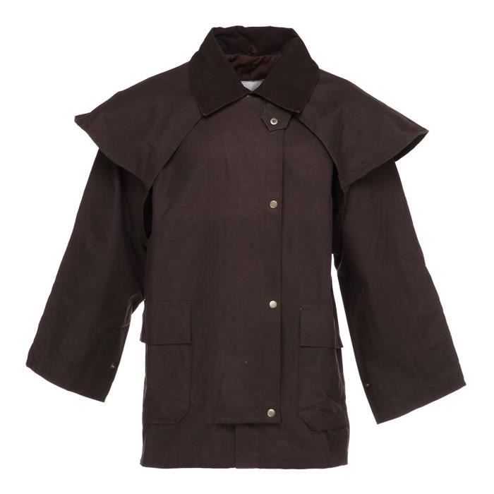 RANDOL'S Imperméable 3/4 australien d'équitation - Adulte - Brun