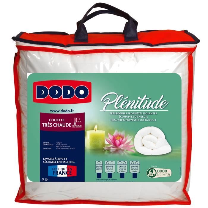 DODO Couette très chaude PLENITUDE 200x200 cm blanc