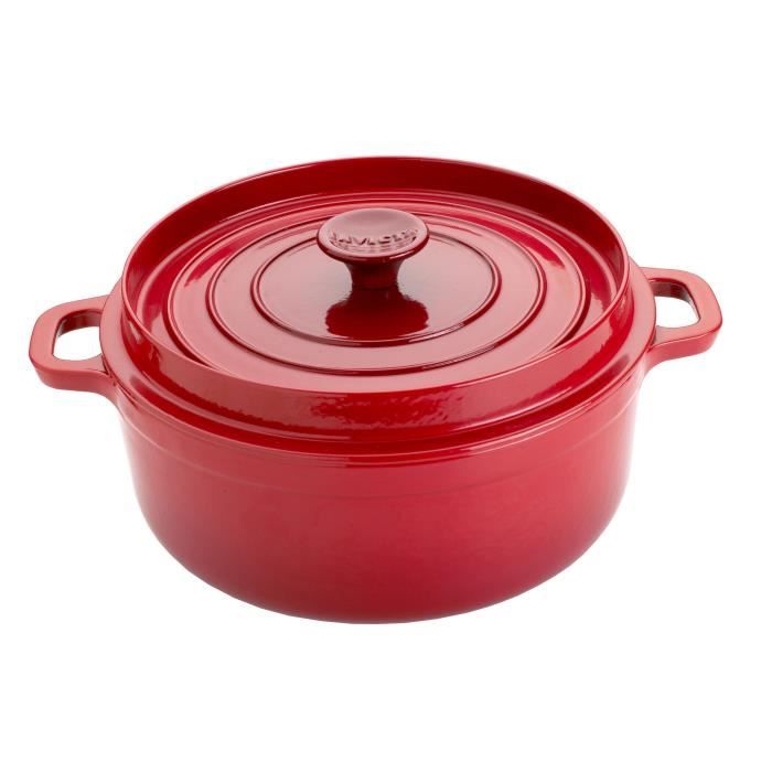 INVICTA PUV302220 Cocotte ronde - 22 cm - Rubis