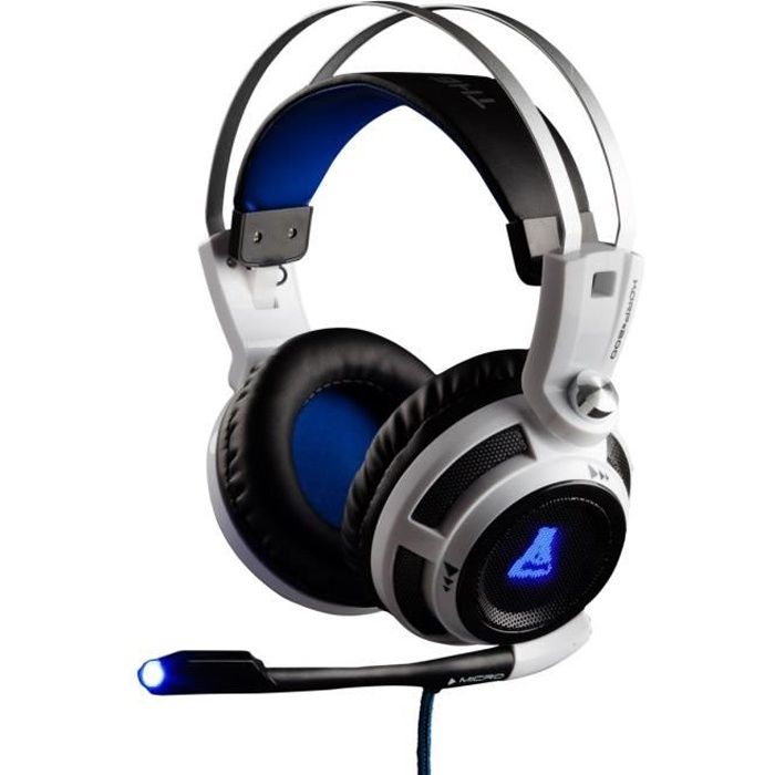 THE G-LAB Micro-Casque Gamer KORP#200 Filaire - Rétroéclairé - PC/MAC/PS4/XBox One/Mobile