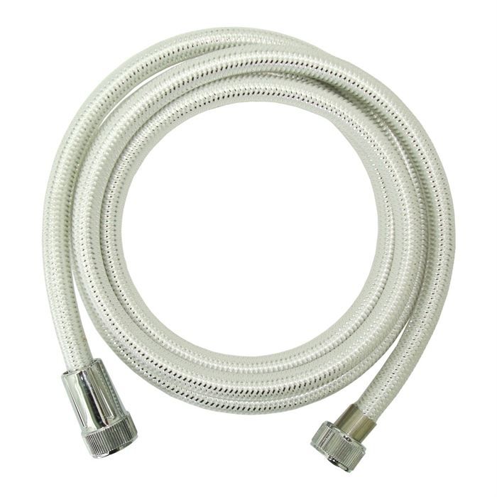 DOUCHETTE   FLEXIBLE Flexible douche pvc multifil 1,70m blanc/argent