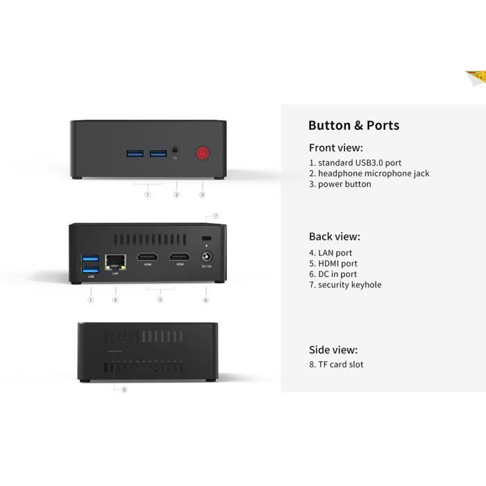 Mini PC Beelink Gemini X45 Intel GEMINI LAKE J41053