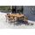 Ensemble mobilier de jardin 6 places - 1 table ave