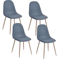 CHAISE CHARLTON Lot de 4 chaises de salle à manger - Méta CHAISE CHARLTON Lot de 4 chaises de salle à manger - Méta