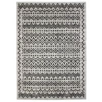 TAPIS Tapis motifs ethniques gris noir 133x190cm FLORENC TAPIS Tapis motifs ethniques gris noir 133x190cm FLORENC