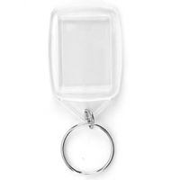 PORTE-CLÉS 100pcs plastique acrylique Blank EFFACER Keyrings PORTE-CLÉS 100pcs plastique acrylique Blank EFFACER Keyrings
