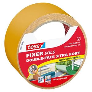 25 m x 50 mm Tesa UK fort double face Ruban adhésif pour fixation de tapis