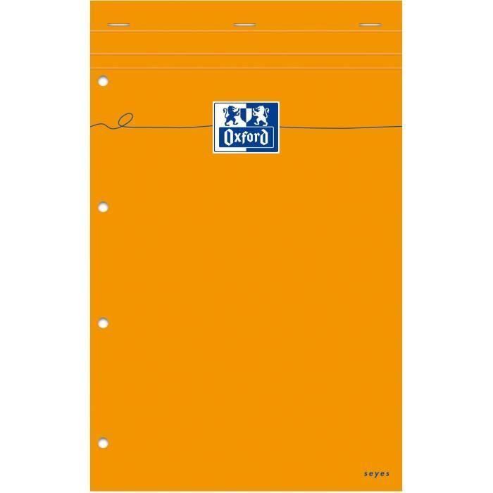 OXFORD Bloc-notes - Petits carreaux - 160 pages - 31,5 cm x 21 cm x 0,9 cm (Lot de 3)
