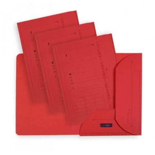 ELBA Lot de 25 chemises HV L'Oblique AZ Ultimate - Kraft - Rouge