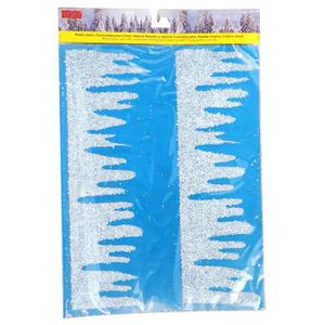 Lot de 2 stalactites de décoration - Glaçon en poudre - 38 x 15 cm